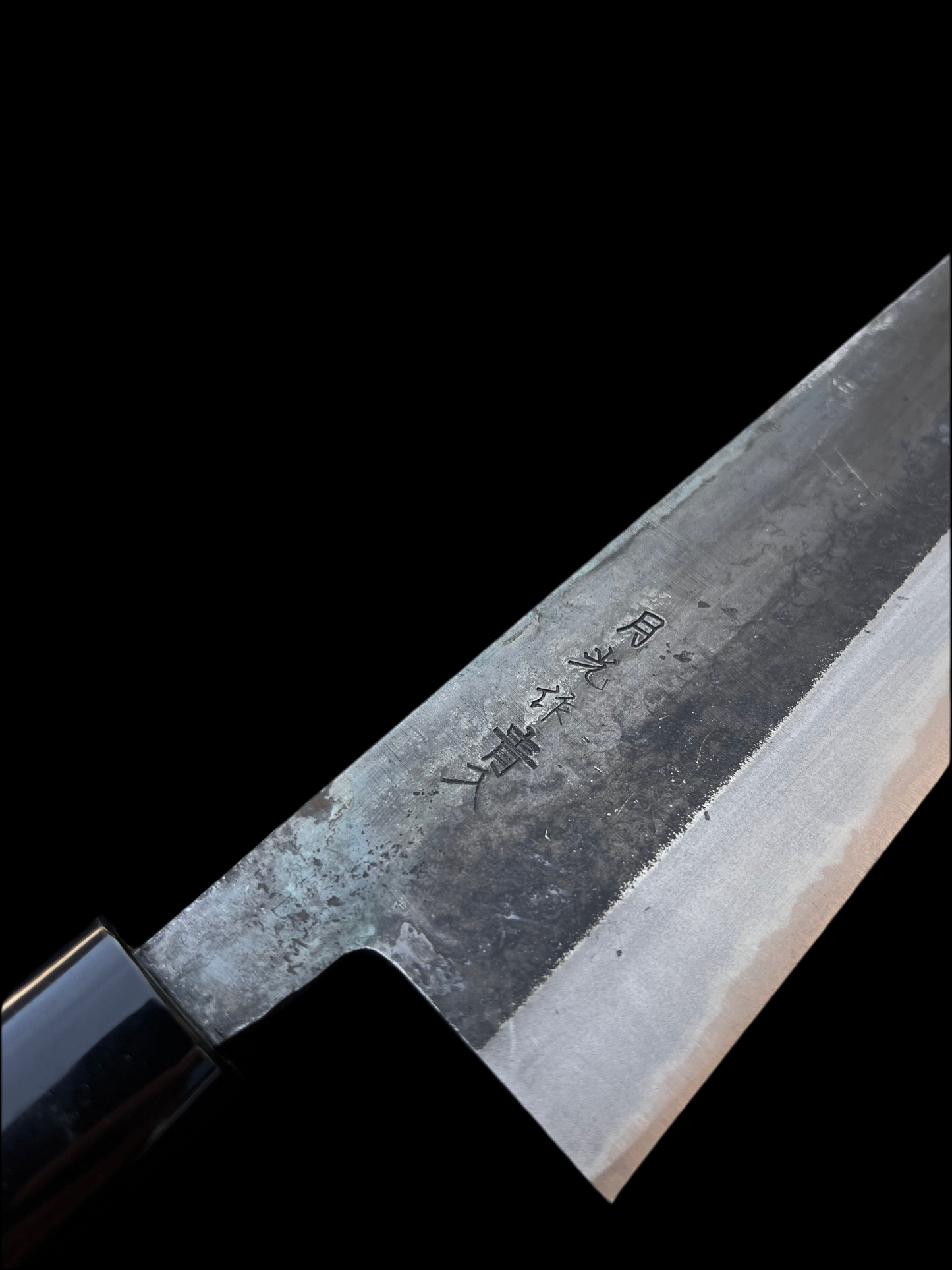 Gekko Kurouchi Kiritsuke 180mm Aogami No. 2