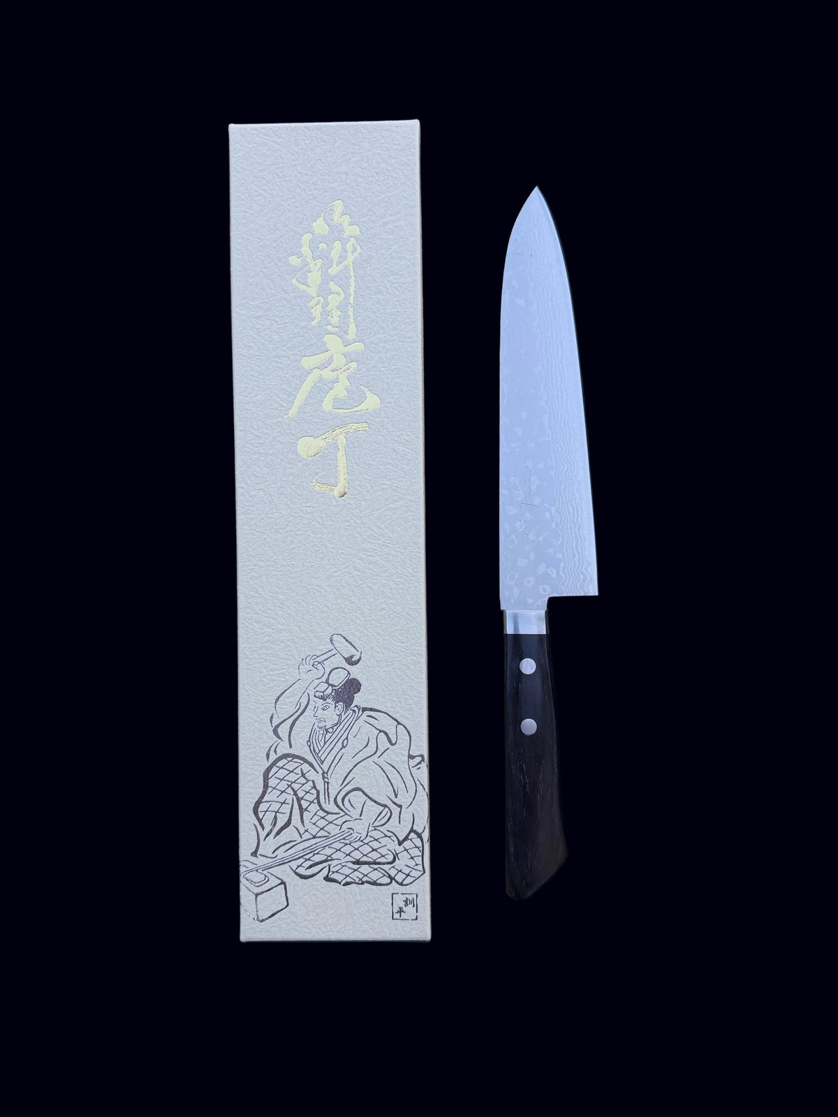 Masutani Gyuto 180mm VG-10 Stainless Steel Layered Suminagashi