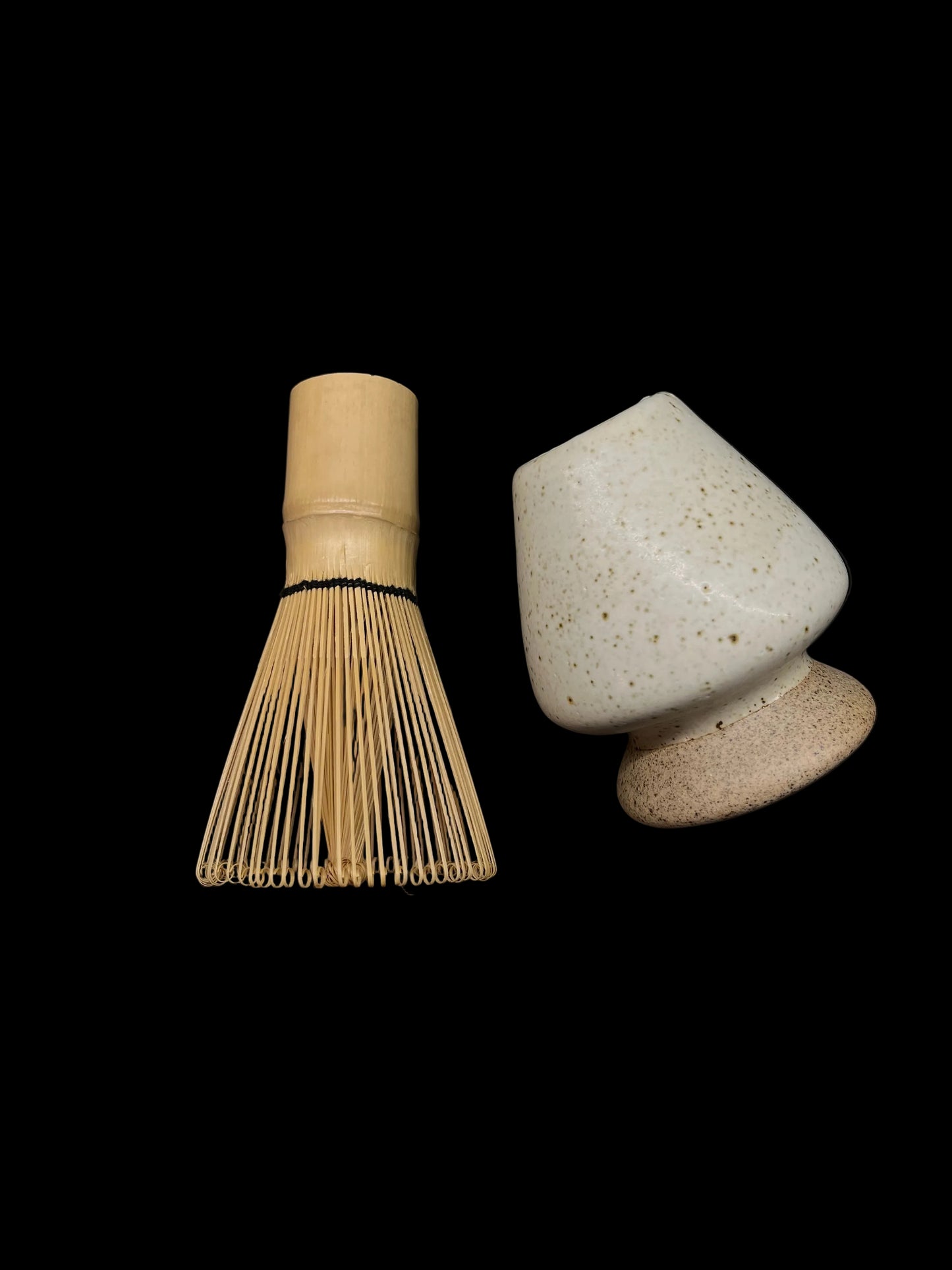 Matcha metlička z bambusu CHASEN s keramickým stojanem