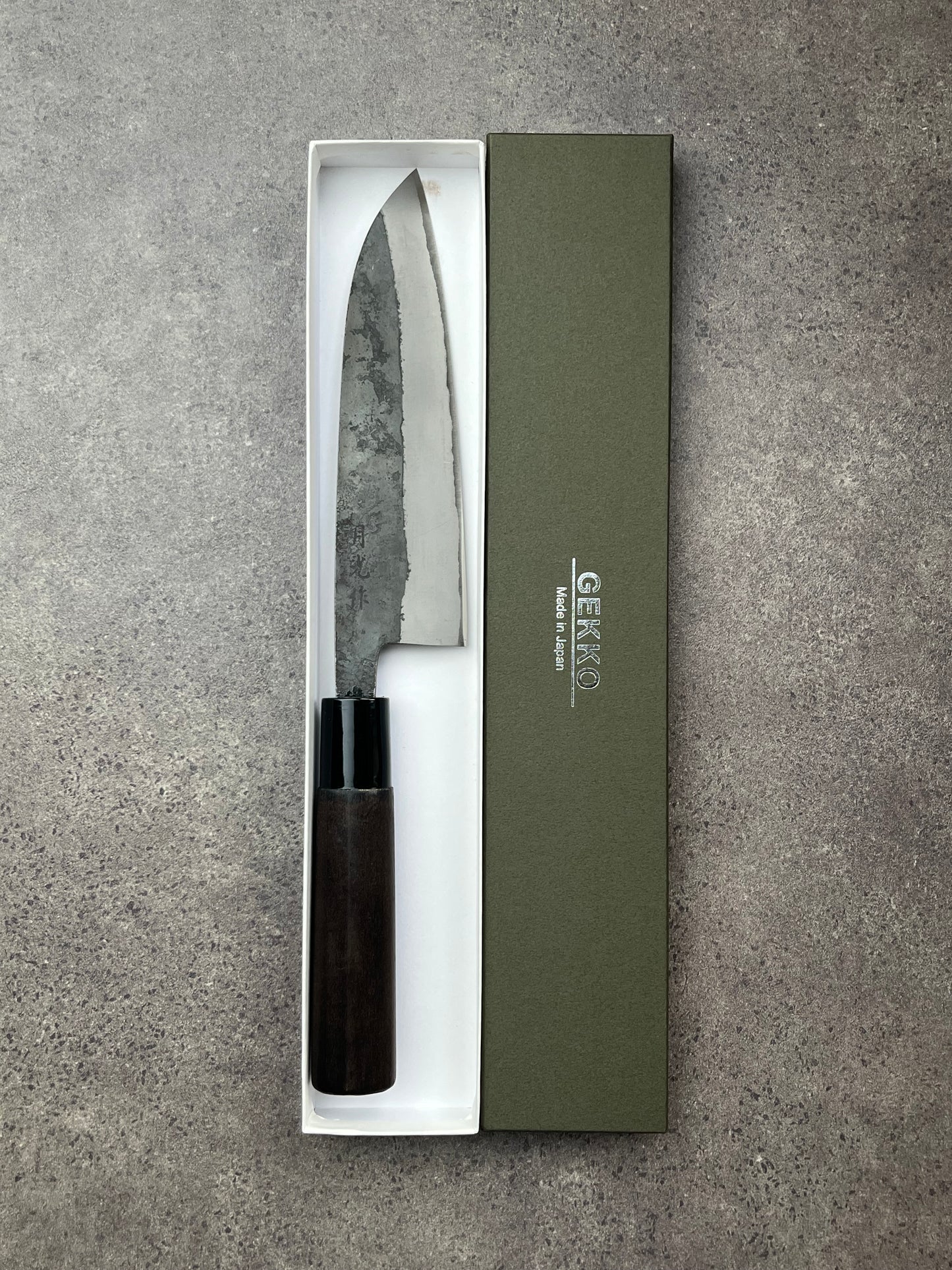 Gekko Santoku 165mm Aogami no. 2 Kurouchi