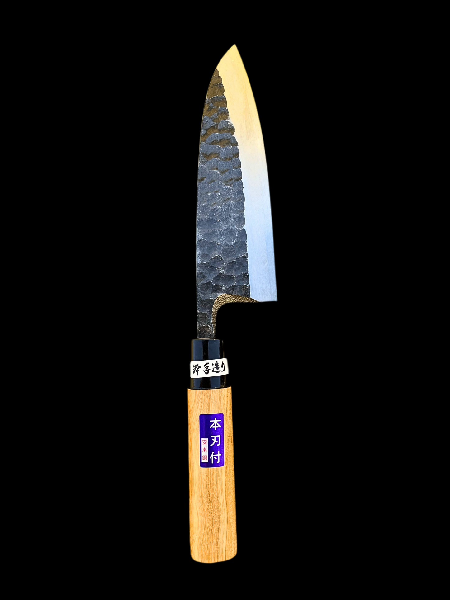 Deba 150 mm Shirogami No. 2 Black Hammered