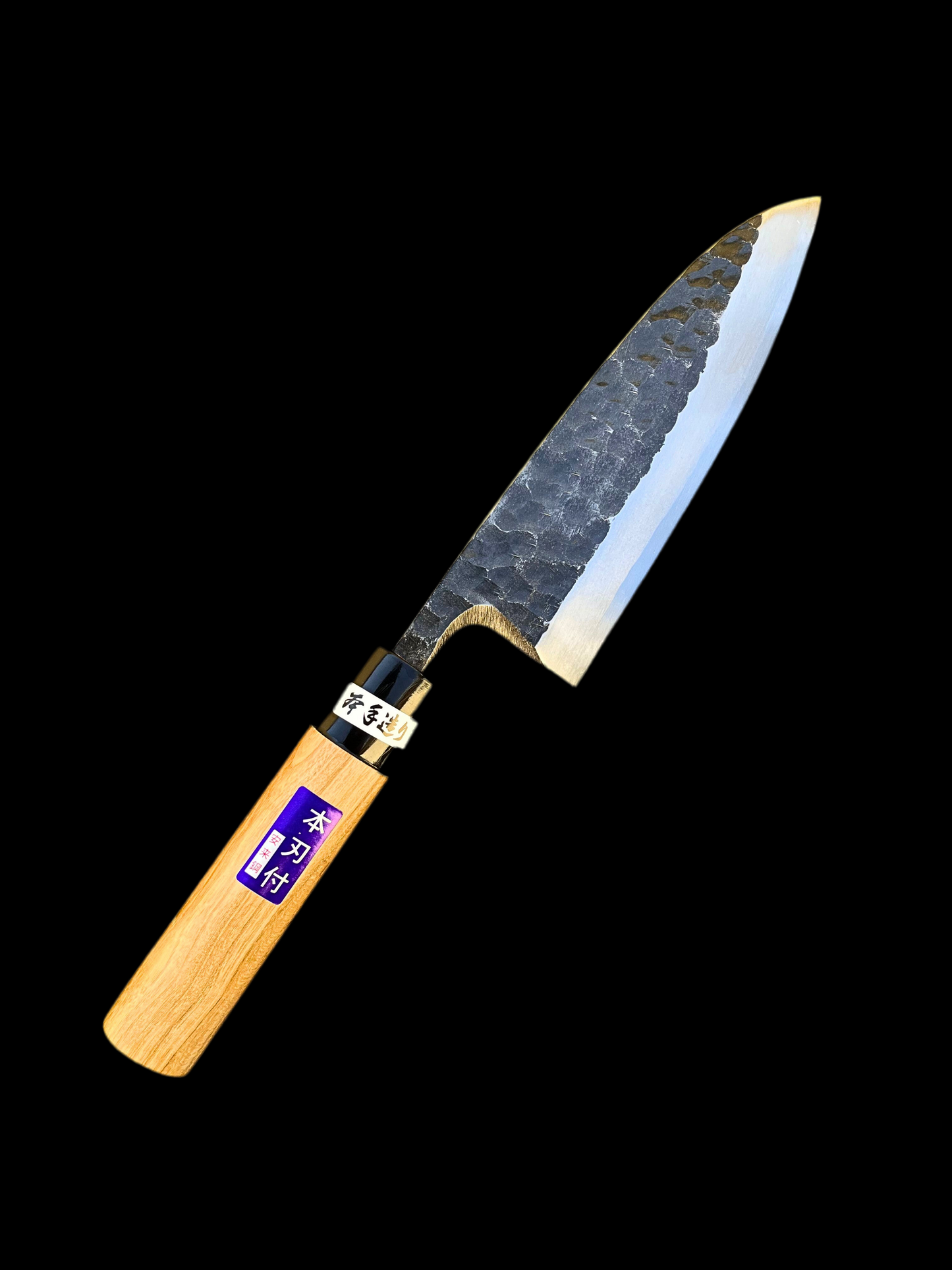 Deba 150 mm Shirogami No. 2 Black Hammered