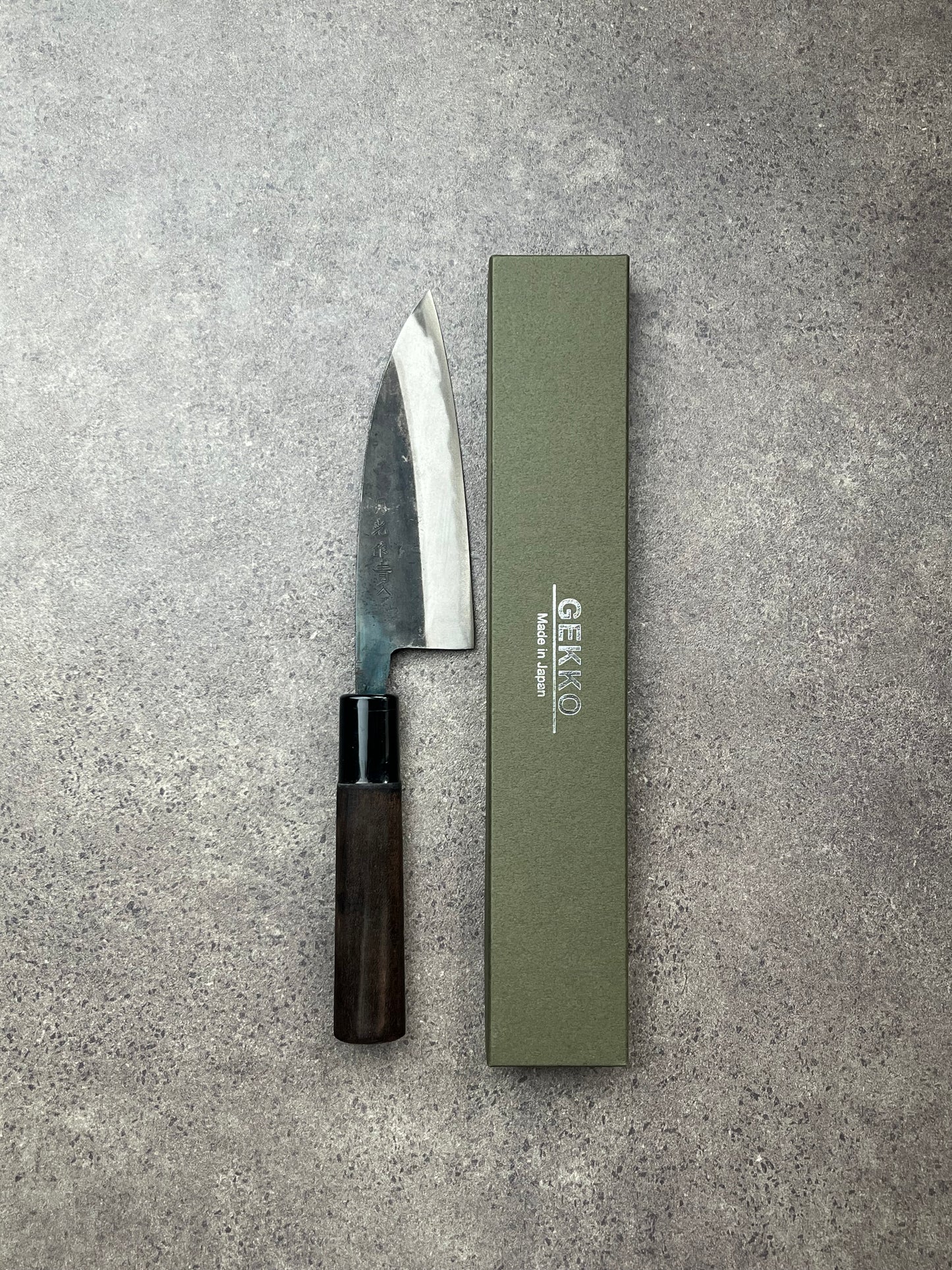 Gekko Ko-Santoku 120mm Aogami no. 2 Kurouchi