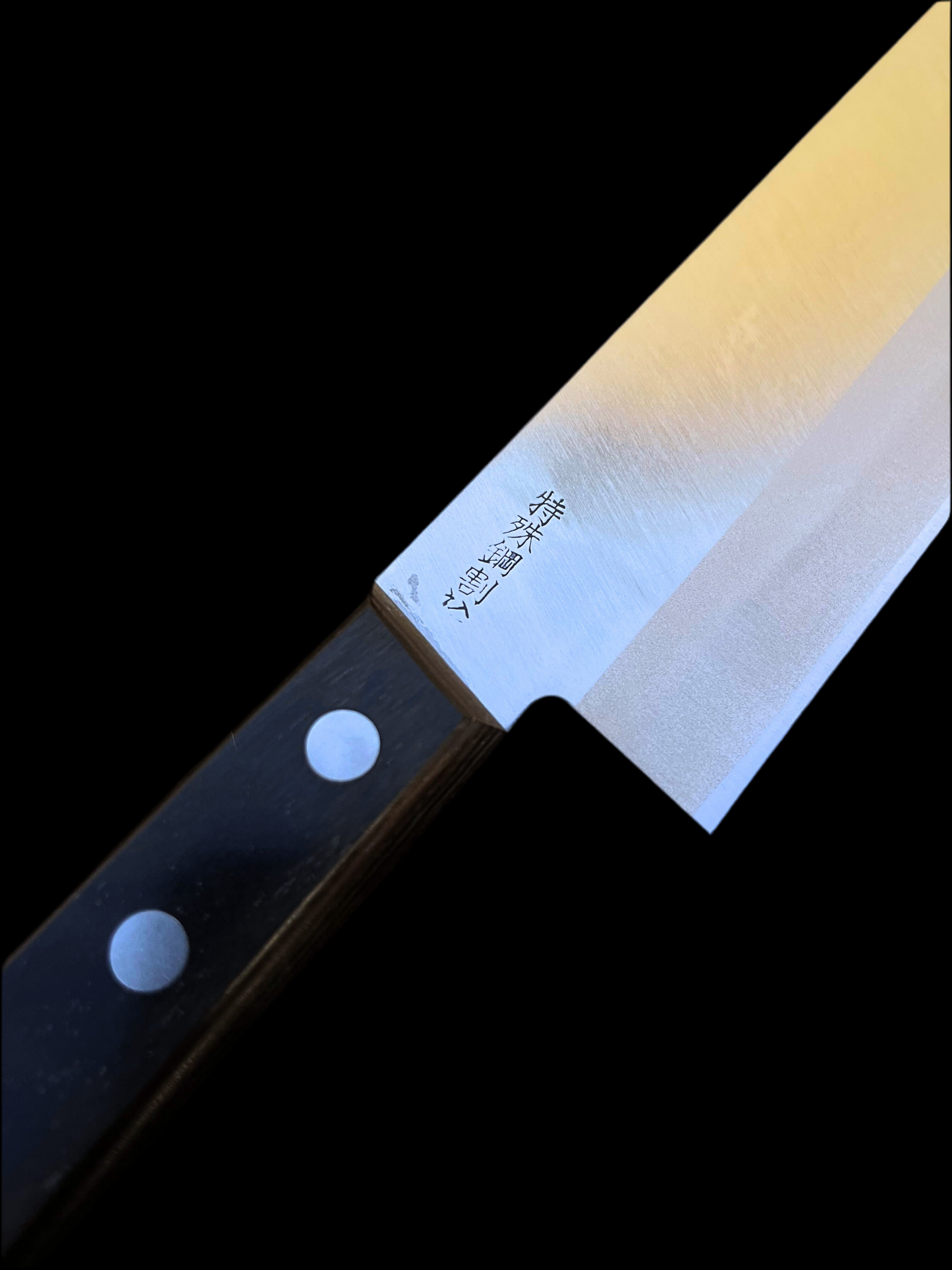 Genki Kiyokane Nakiri 165mm Shirogami No. 2 DP Warikomi Nerezová ocel