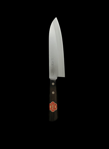 Kazutada Santoku 170 mm Shirogami No. 2 & nerezová ocel