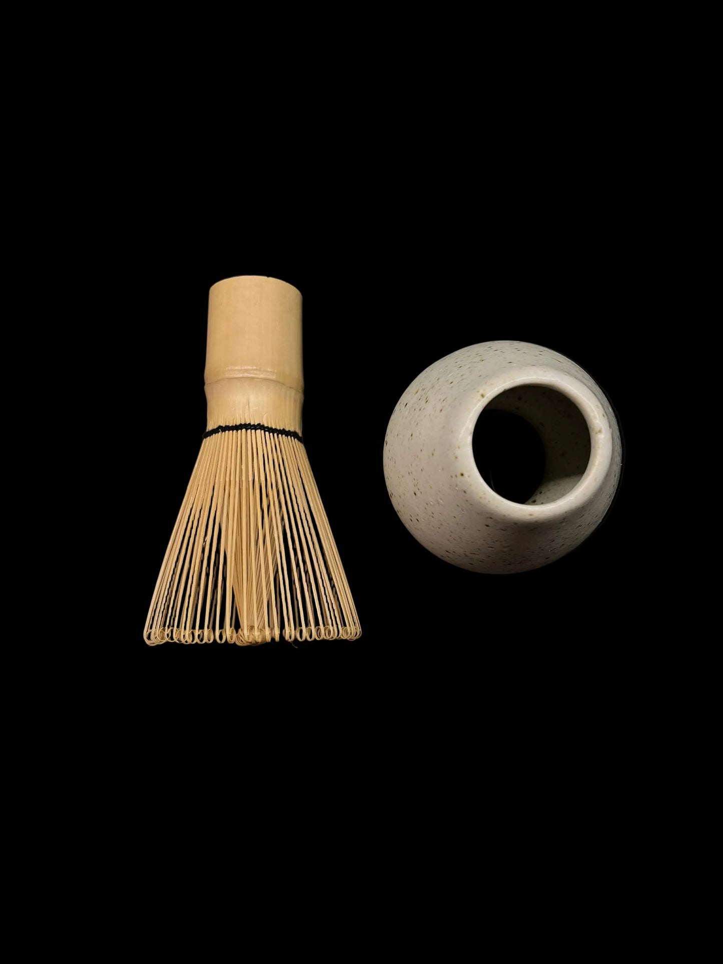 Matcha metlička z bambusu CHASEN s keramickým stojanem