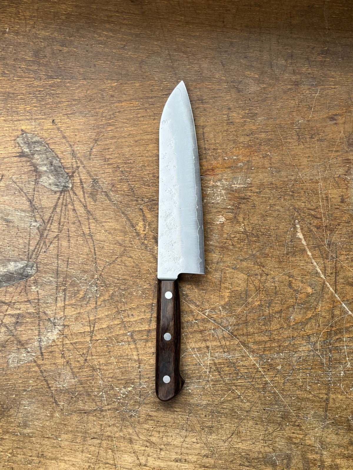 Hokiyama Santoku Gin-san 180mm Nashiji