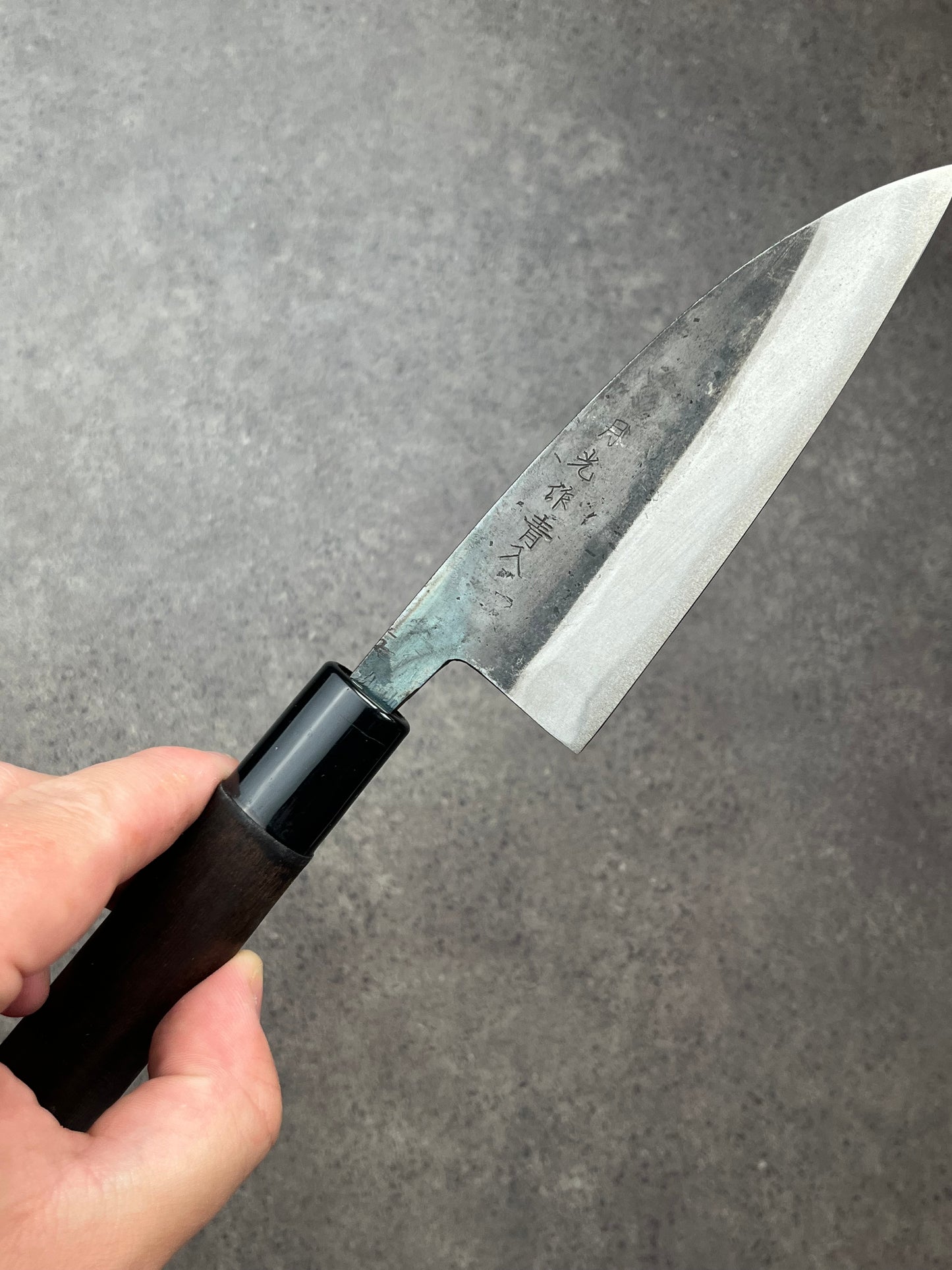 Gekko Ko-Santoku 120mm Aogami no. 2 Kurouchi