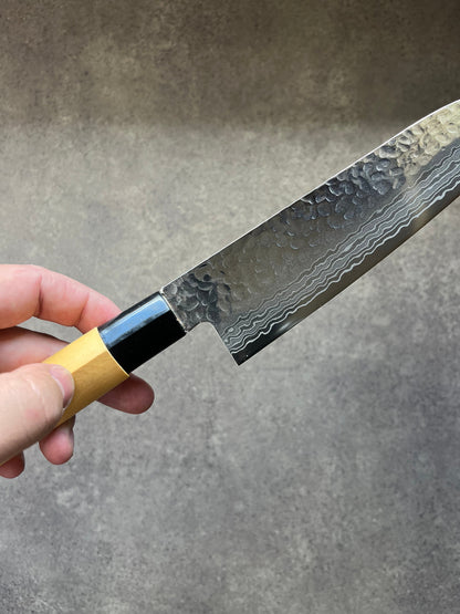 Tosa Tsuboya Santoku 180mm Damascus Tsuchime