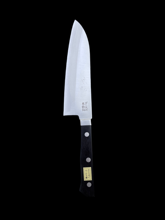 Sakai Takumi Aji Masu Santoku 165 V-Gold 3-layered