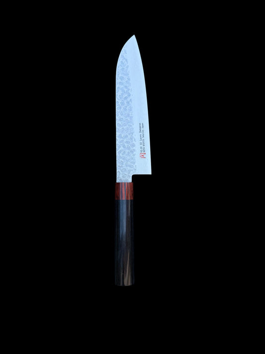 Iseya Santoku 180 mm – VG10 damašková ocel, 33 vrstev
