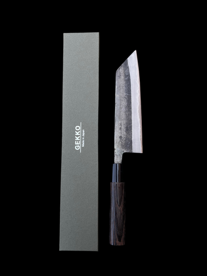 Gekko Kurouchi Kiritsuke 180mm Aogami No. 2