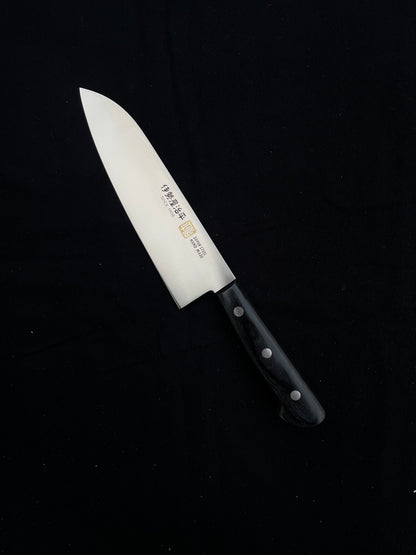 Iseya Jihei Santoku 180 mm 8A Molybden-chrom nerezová ocel