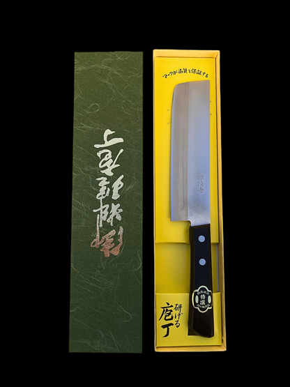 Genki Kiyokane Nakiri 165mm Shirogami No. 2 DP Warikomi Nerezová ocel