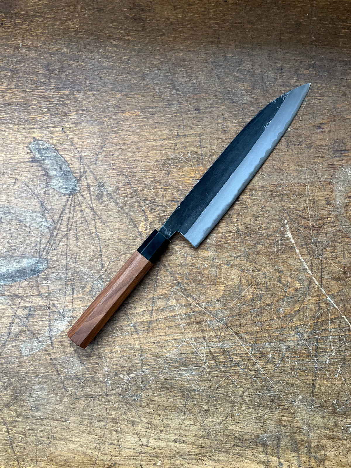 Motokane Tosa Gyuto 210mm Aogami no.2 Kurouchi