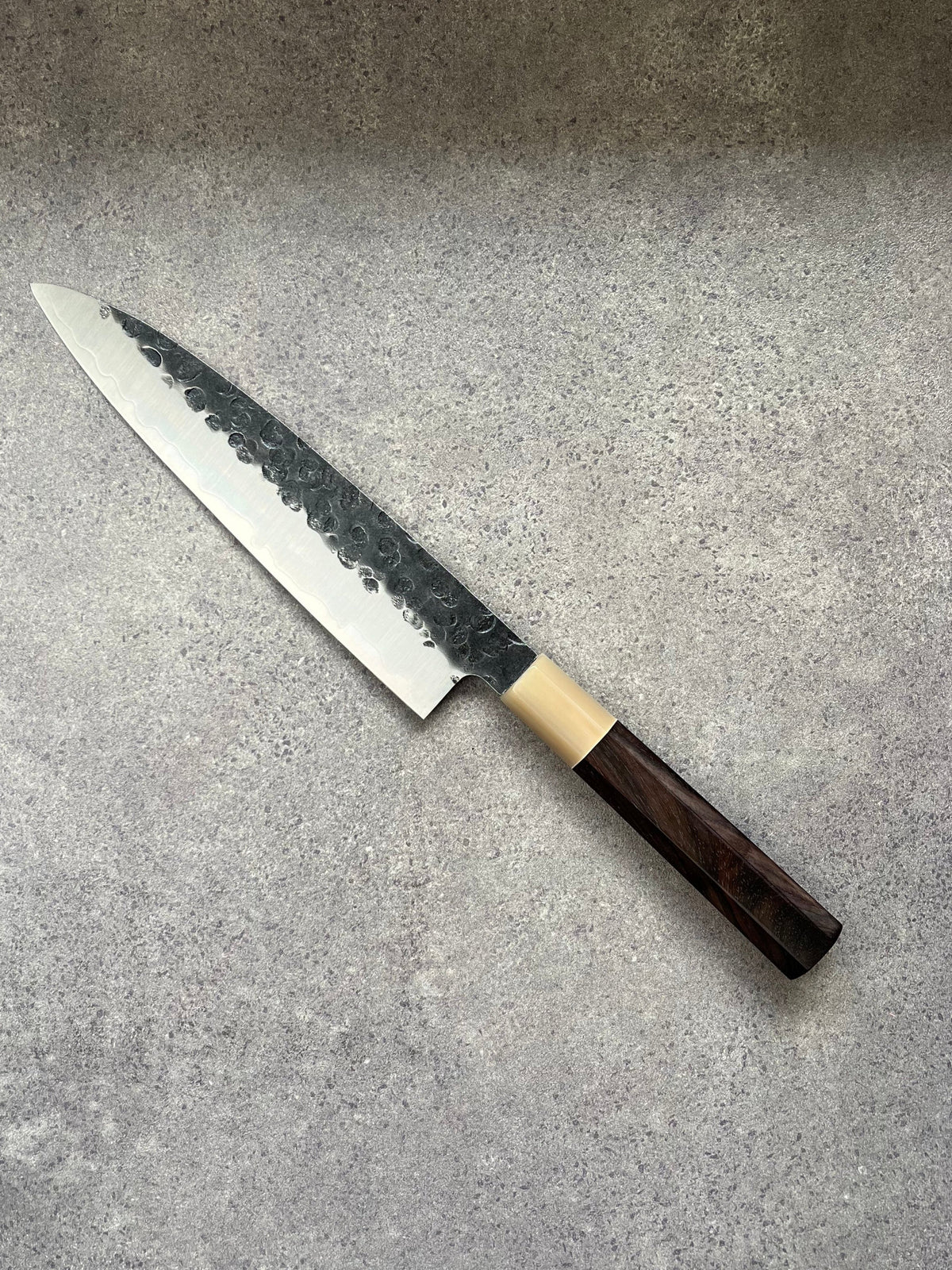 Yoshihiro Gyuto 215mm AUS-8A Tsuchime Kurouchi