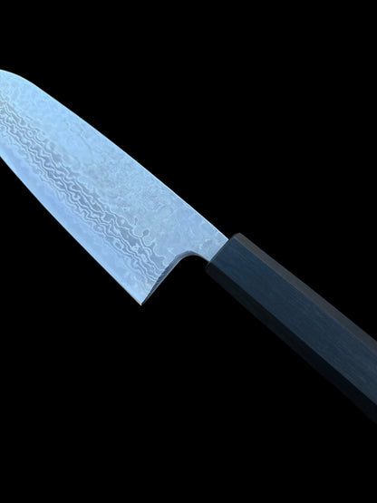 Chokatsu Santoku 165mm Nerezová ocel Ginsan Damascus Tsukihiro 33-vrstev