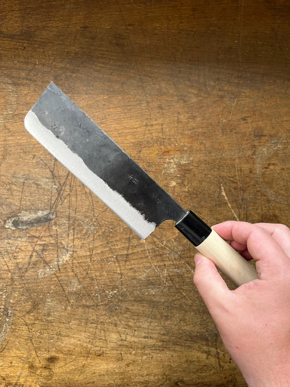 Tosa Nakiri 165mm Yasugi Shirogami no. 1 Kurouchi