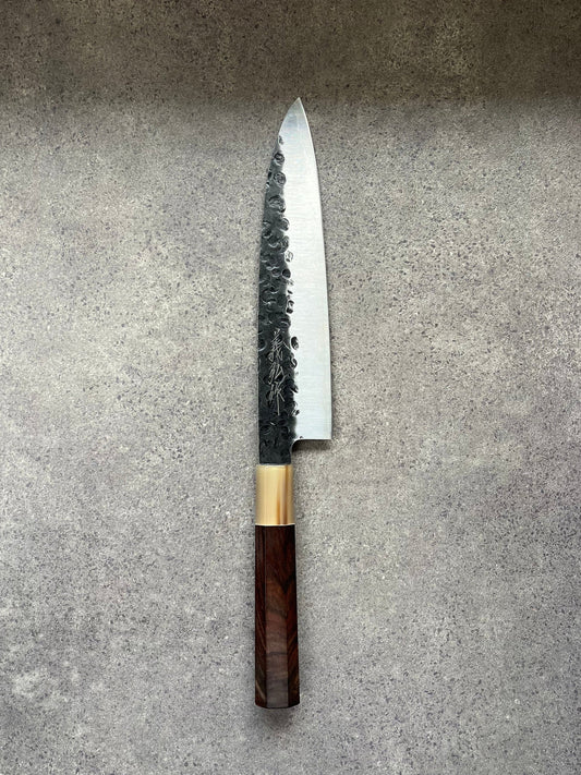 Yoshihiro Gyuto 215mm AUS-8A Tsuchime Kurouchi