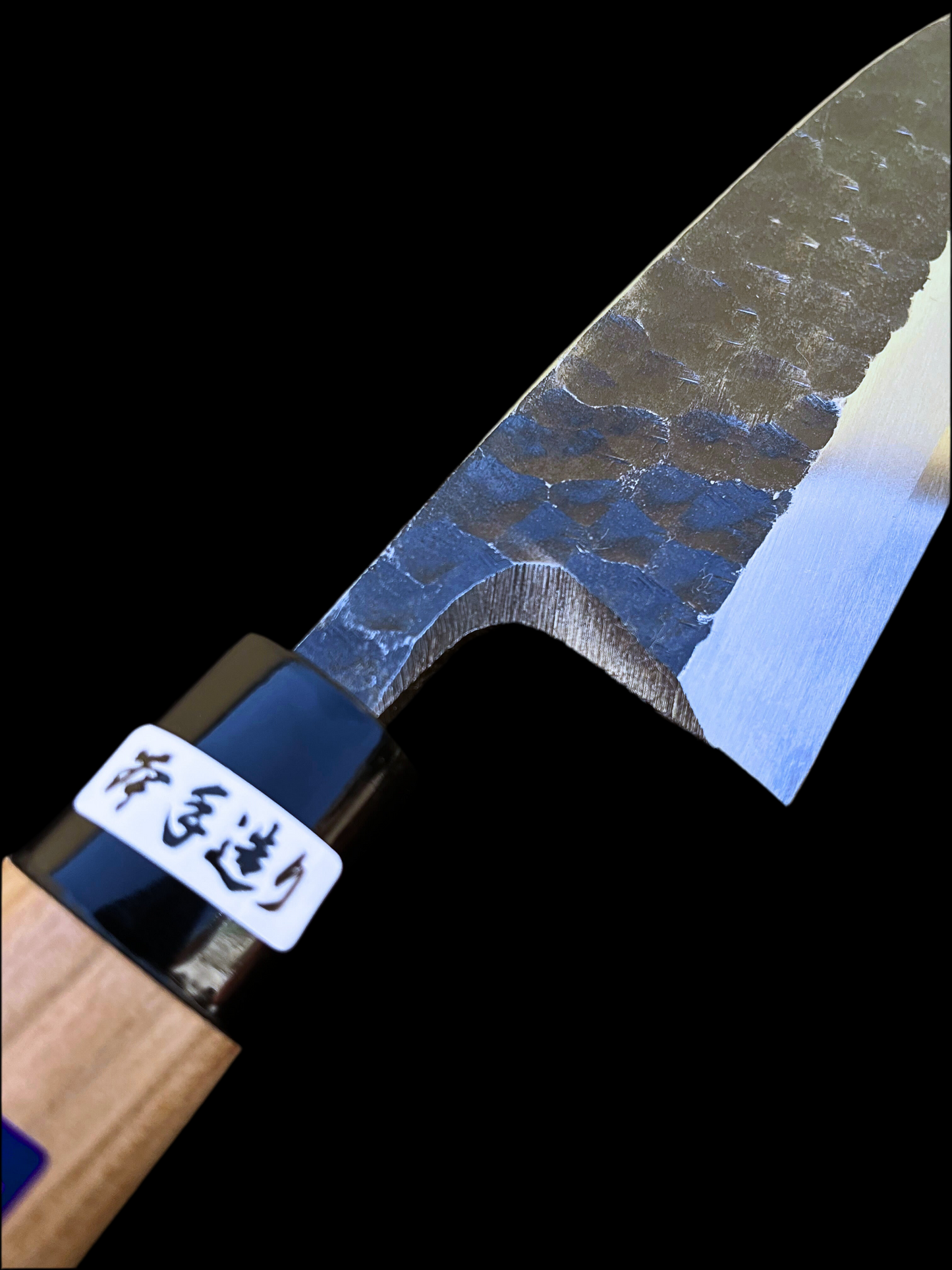 Deba 150 mm Shirogami No. 2 Black Hammered
