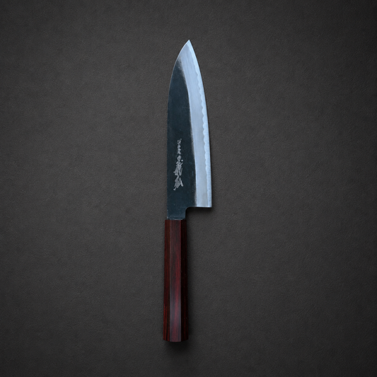 Yoshihiro Santoku 185mm Shirogami no.2 Kurouchi