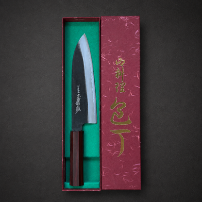 Yoshihiro Santoku 185mm Shirogami no.2 Kurouchi