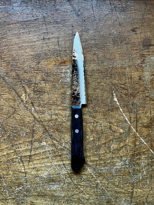 Tosa Tsuboya Petty 120mm Damascus Tsuchime