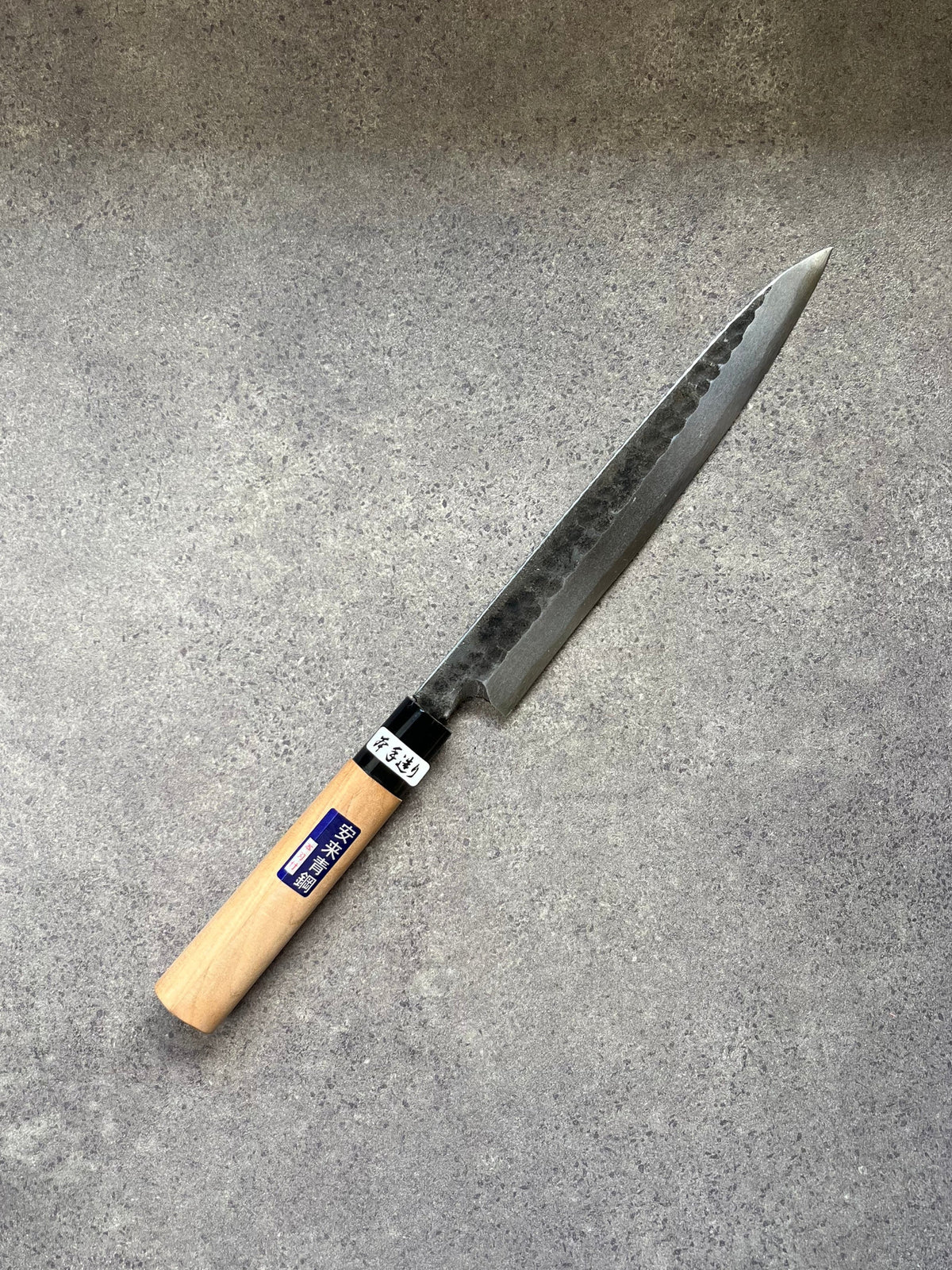Yanagiba 210mm Aogami No. 2 Tsuchime