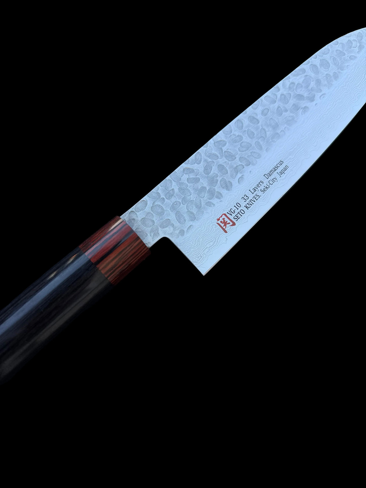 Iseya Santoku 180 mm – VG10 damašková ocel, 33 vrstev