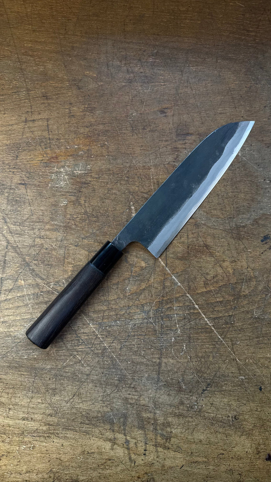 Gekko Santoku 180mm Aogami no. 1 Kurouchi