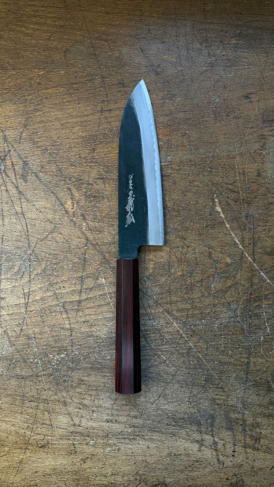 Yoshihiro Santoku 185mm Shirogami no.2 Kurouchi