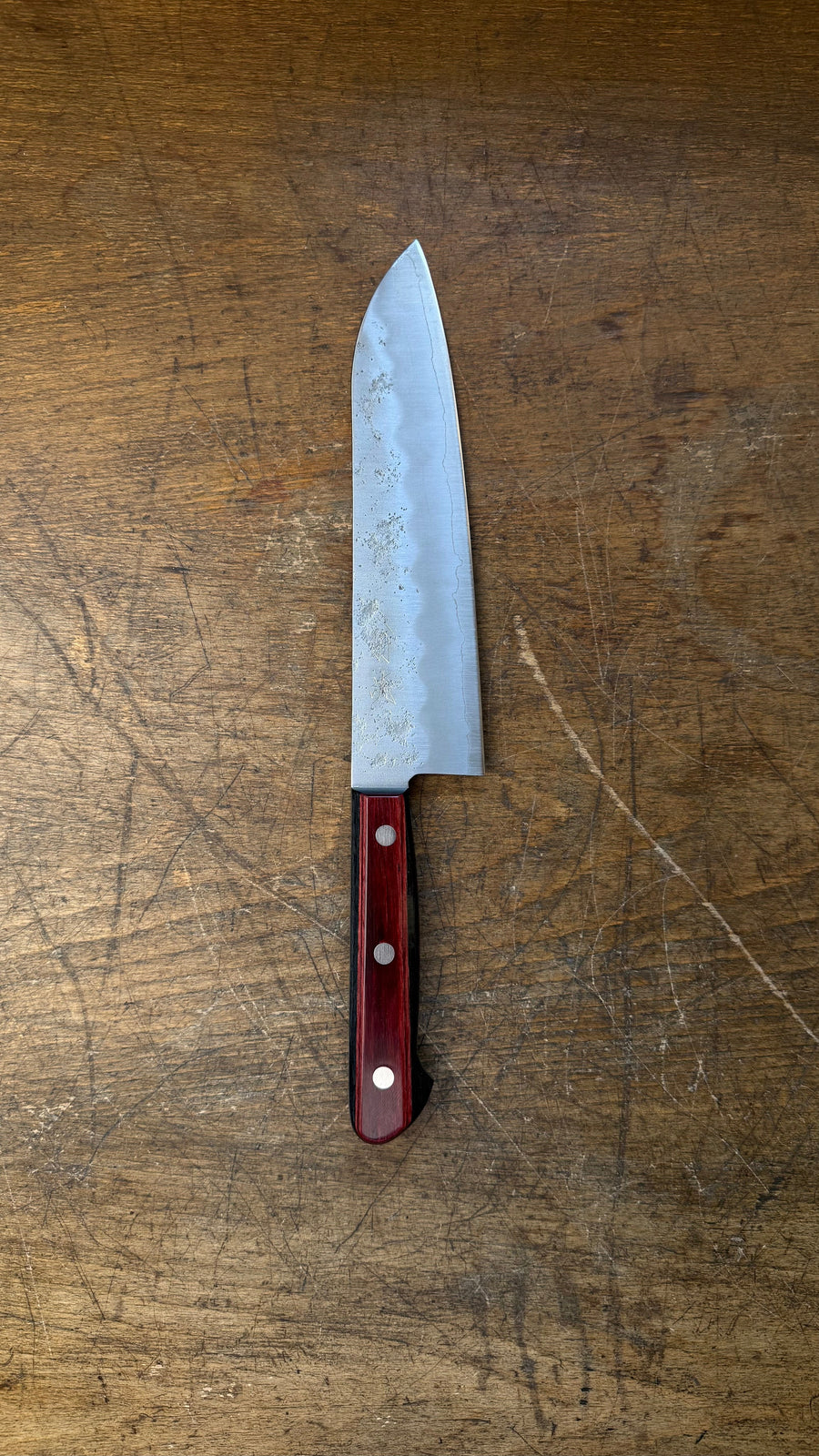 Hokiyama Santoku Gin-san 180mm Nashiji