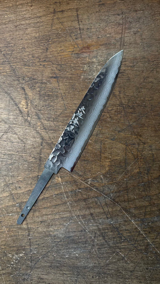 Čepel Tosa Tsuboya Petty 140mm Damascus Tsuchime