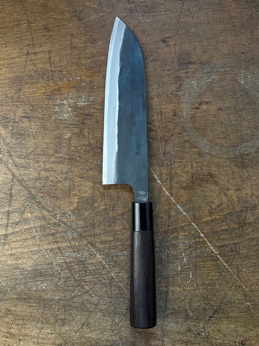 Gekko Santoku 180mm Aogami no. 1 Kurouchi