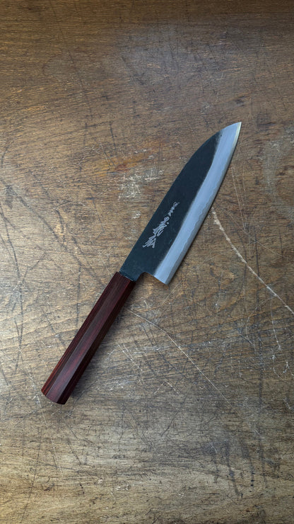 Yoshihiro Santoku 185mm Shirogami no.2 Kurouchi