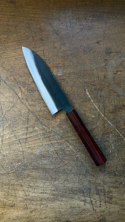Yoshihiro Santoku 185mm Shirogami no.2 Kurouchi