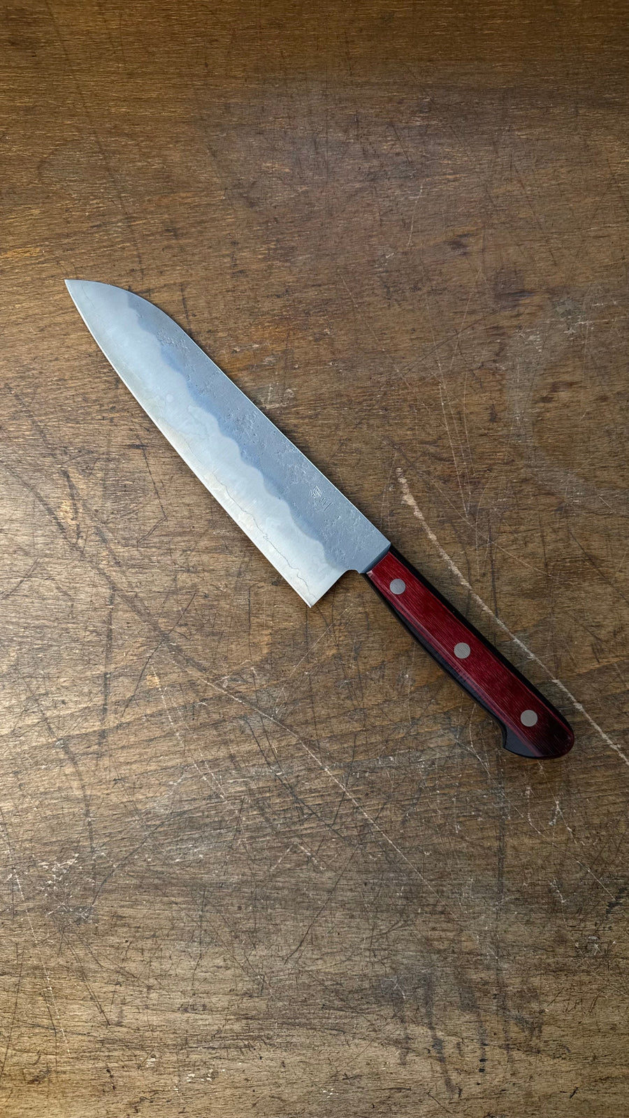 Hokiyama Santoku Gin-san 180mm Nashiji
