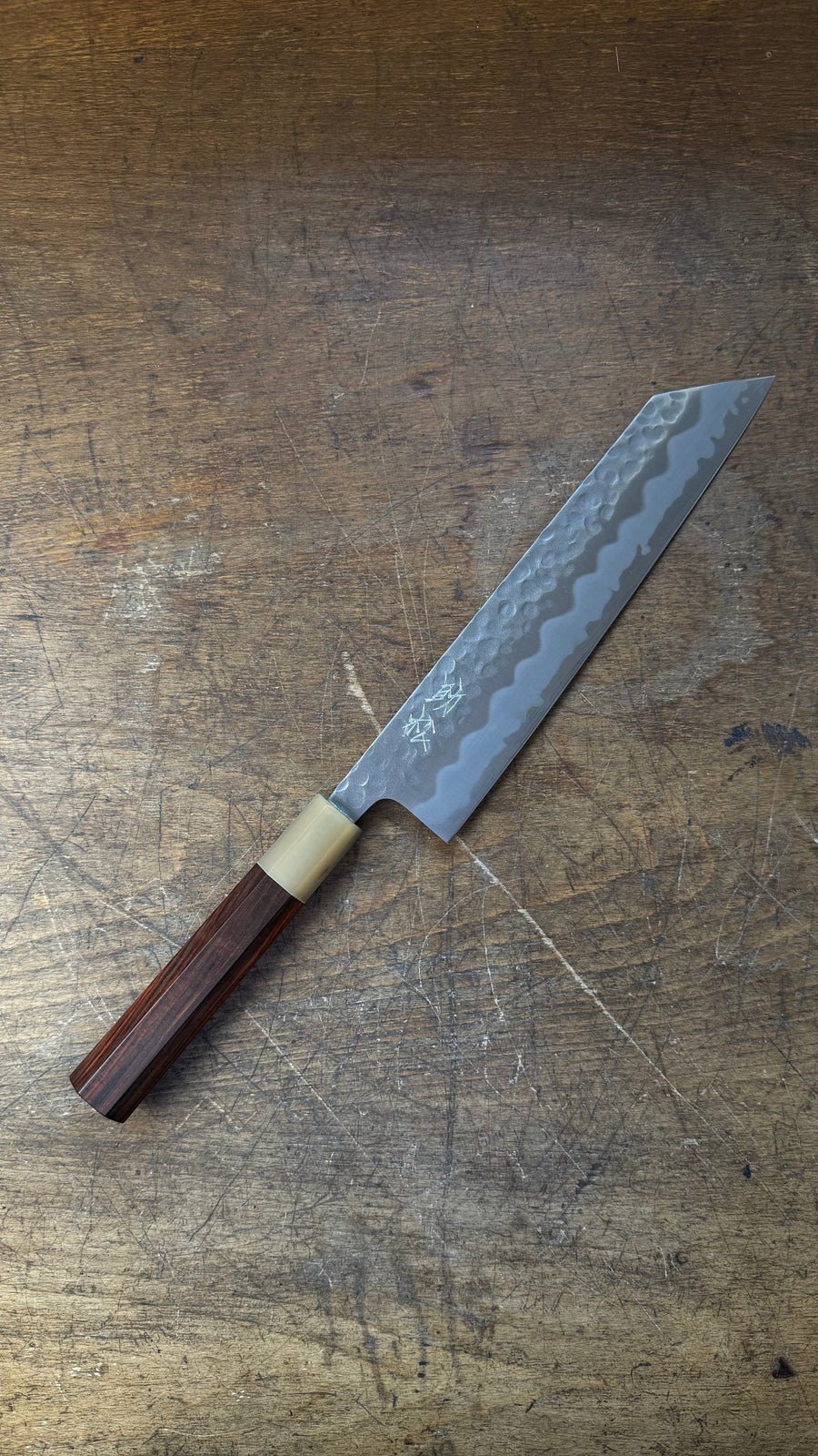 Sukematsu Kiritsuke Gyuto 210mm Shirogami no.2 Tsuchime