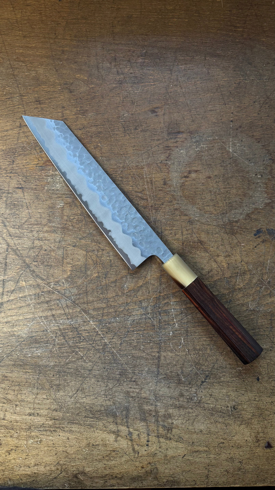 Sukematsu Kiritsuke Gyuto 210mm Shirogami no.2 Tsuchime