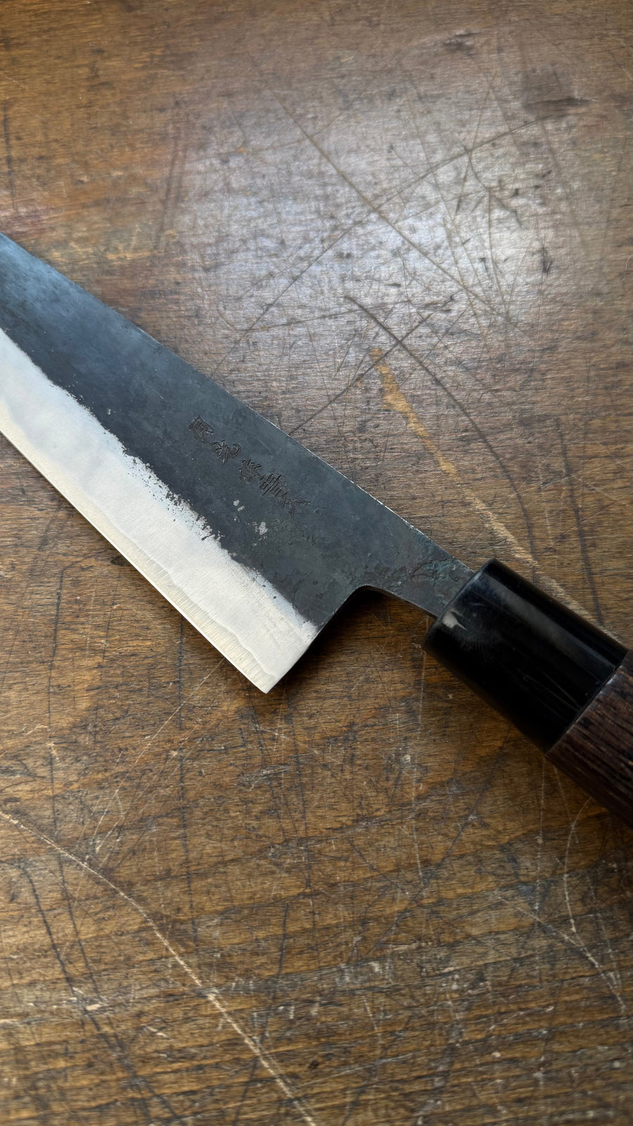 Gekko Bunka 165mm Aogami no. 2 Kurouchi