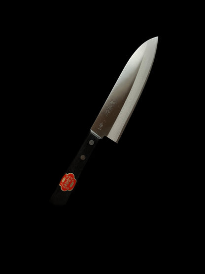 Kazutada Santoku 170 mm Shirogami No. 2 & nerezová ocel