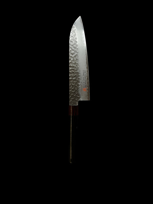 Iseya Santoku 180 mm – VG10 damašková ocel, 33 vrstev