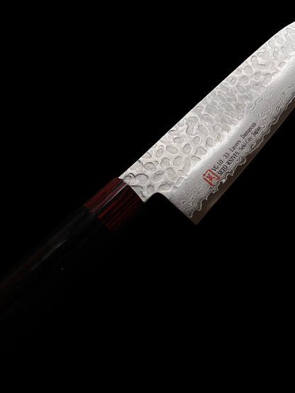 Iseya Santoku 180 mm – VG10 damašková ocel, 33 vrstev