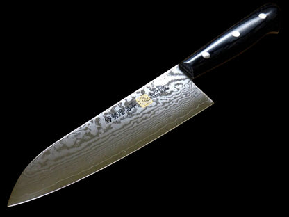 Iseya Jihei Gyuto 210 mm – VG10 damašková ocel, 33 vrstev