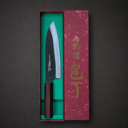 Yoshihiro Santoku 185mm Shirogami no.2 Kurouchi