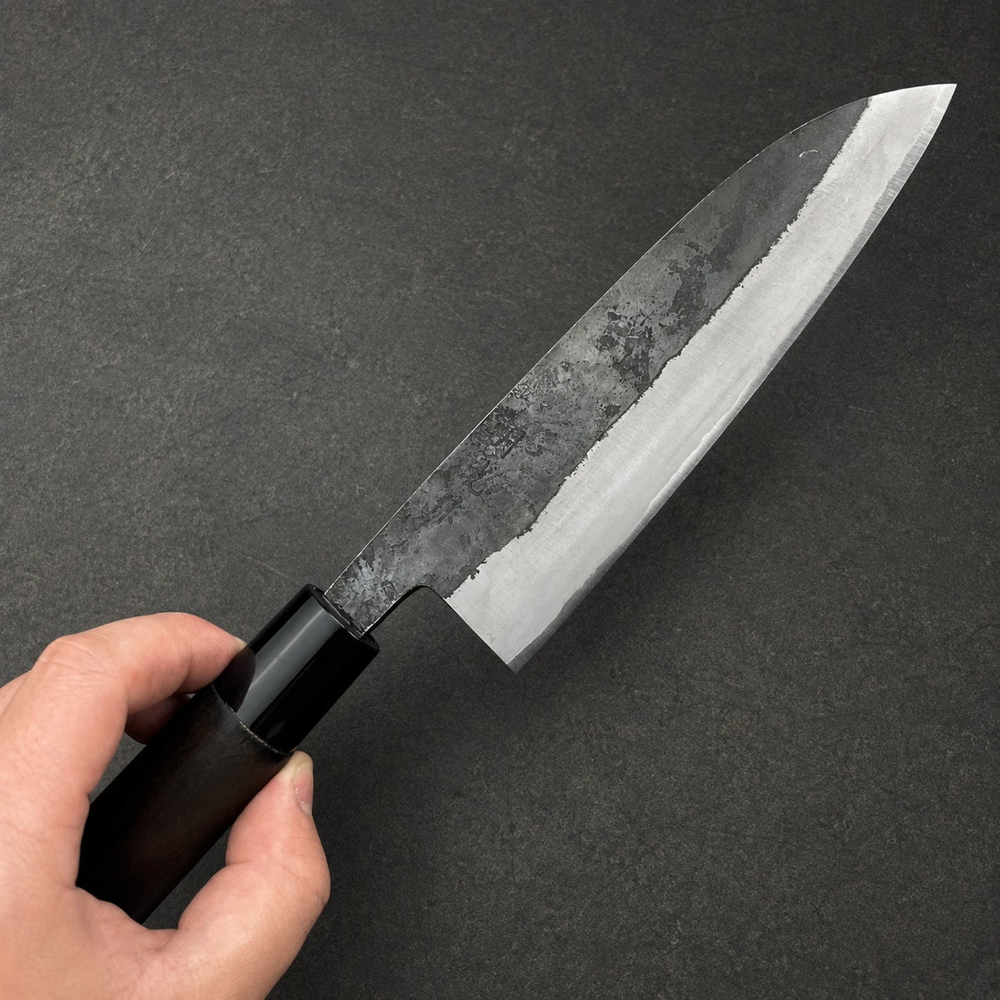 Gekko Santoku 165mm Aogami Nr. 2 Kurouchi