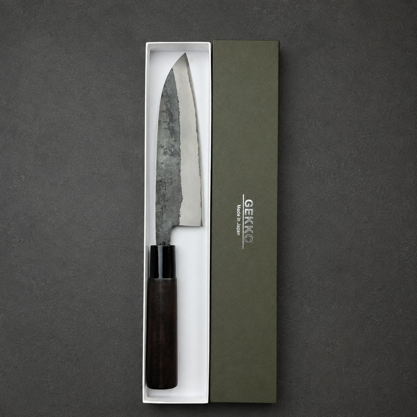 Gekko Santoku 165mm Aogami Nr. 2 Kurouchi