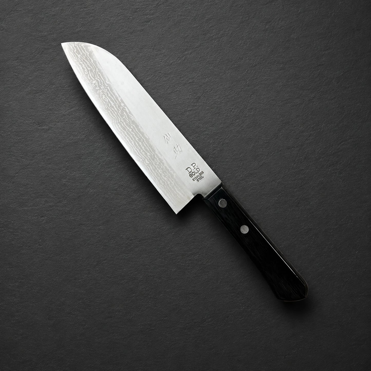 Santoku 170mm DP Gold Damast