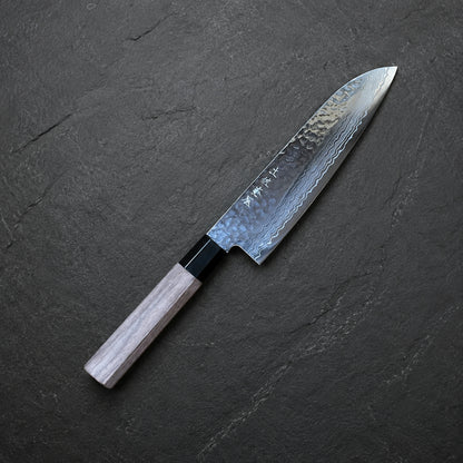Tosa Tsuboya Santoku 180mm VG-10 Damascus