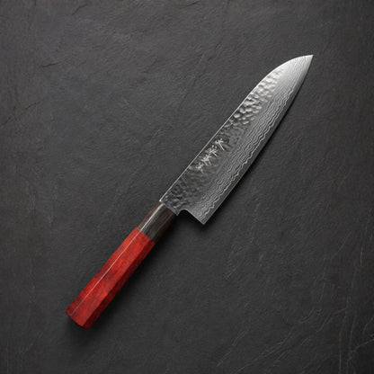 Tosa Tsuboya Santoku 180mm Damascus Tsuchime Nerezová ocel